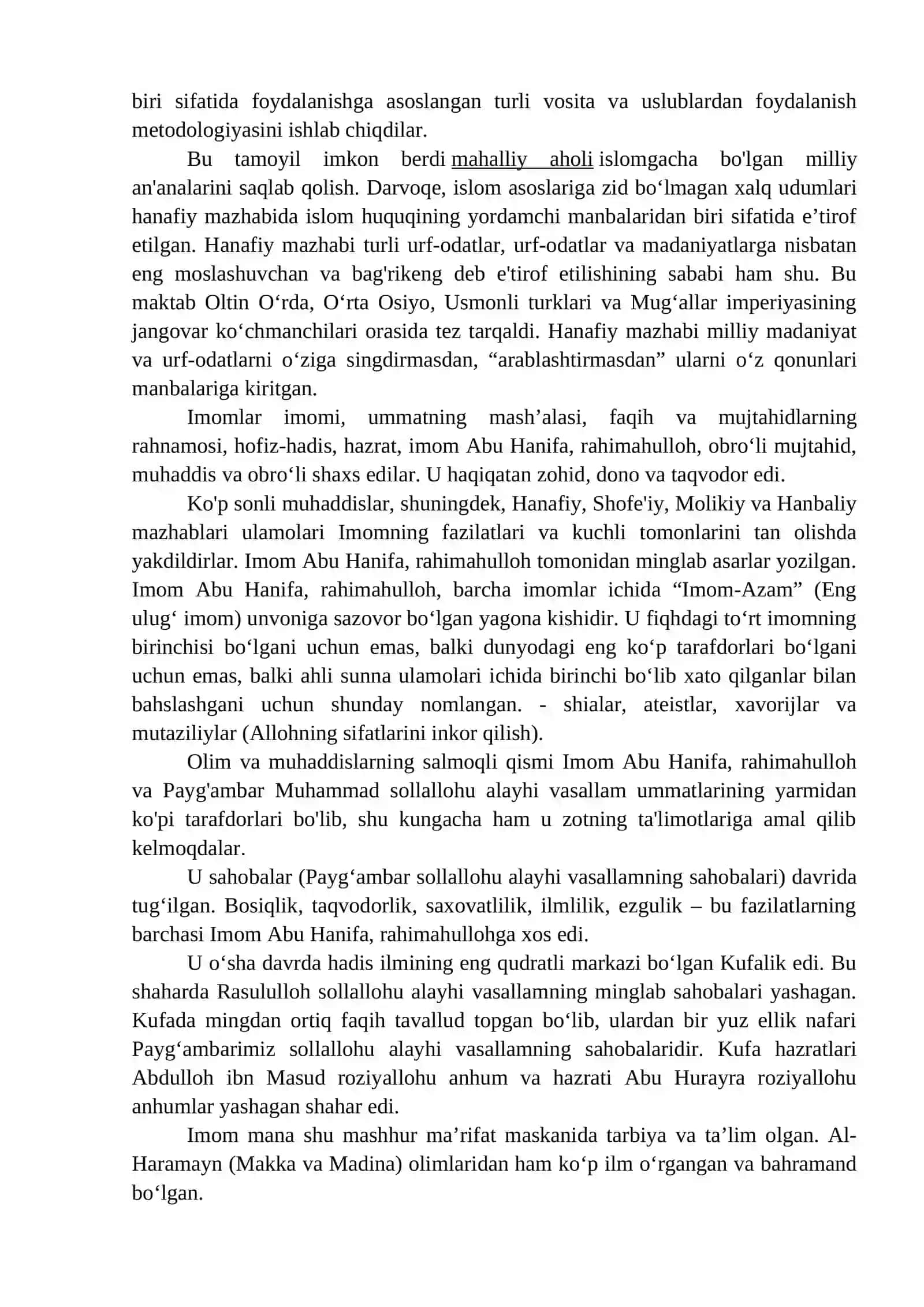 8-mavzu: MARKAZIY OSIYO TARIXIDA HANAFIYA MAZHABINING O`RNI 4