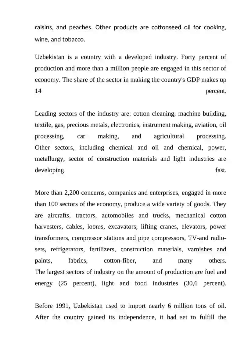 Industrial Centers of Uzbekistan 4