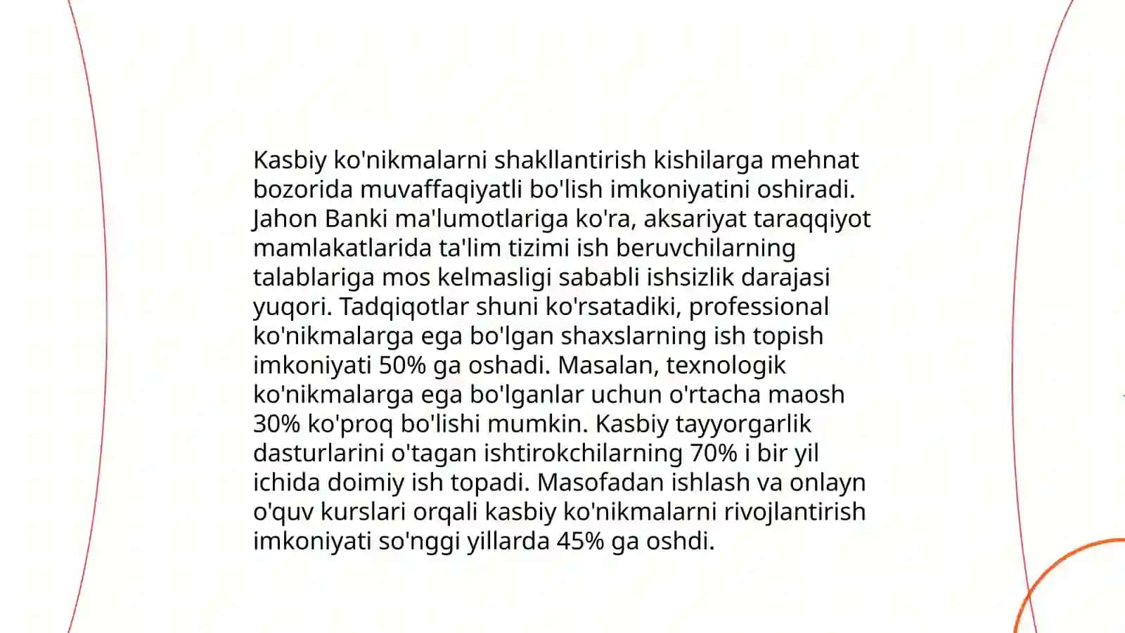 Kasb-hunarga yo’naltirish fanining maqsadi va vazifalari 4