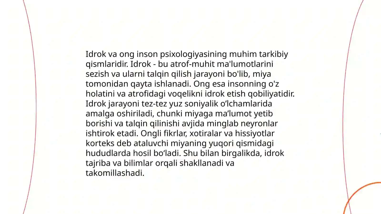 Idrok va uning xususiyatlari 4