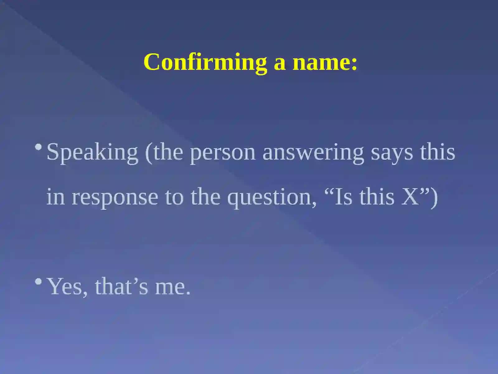 Telephone Etiquette Conversation Examples 4