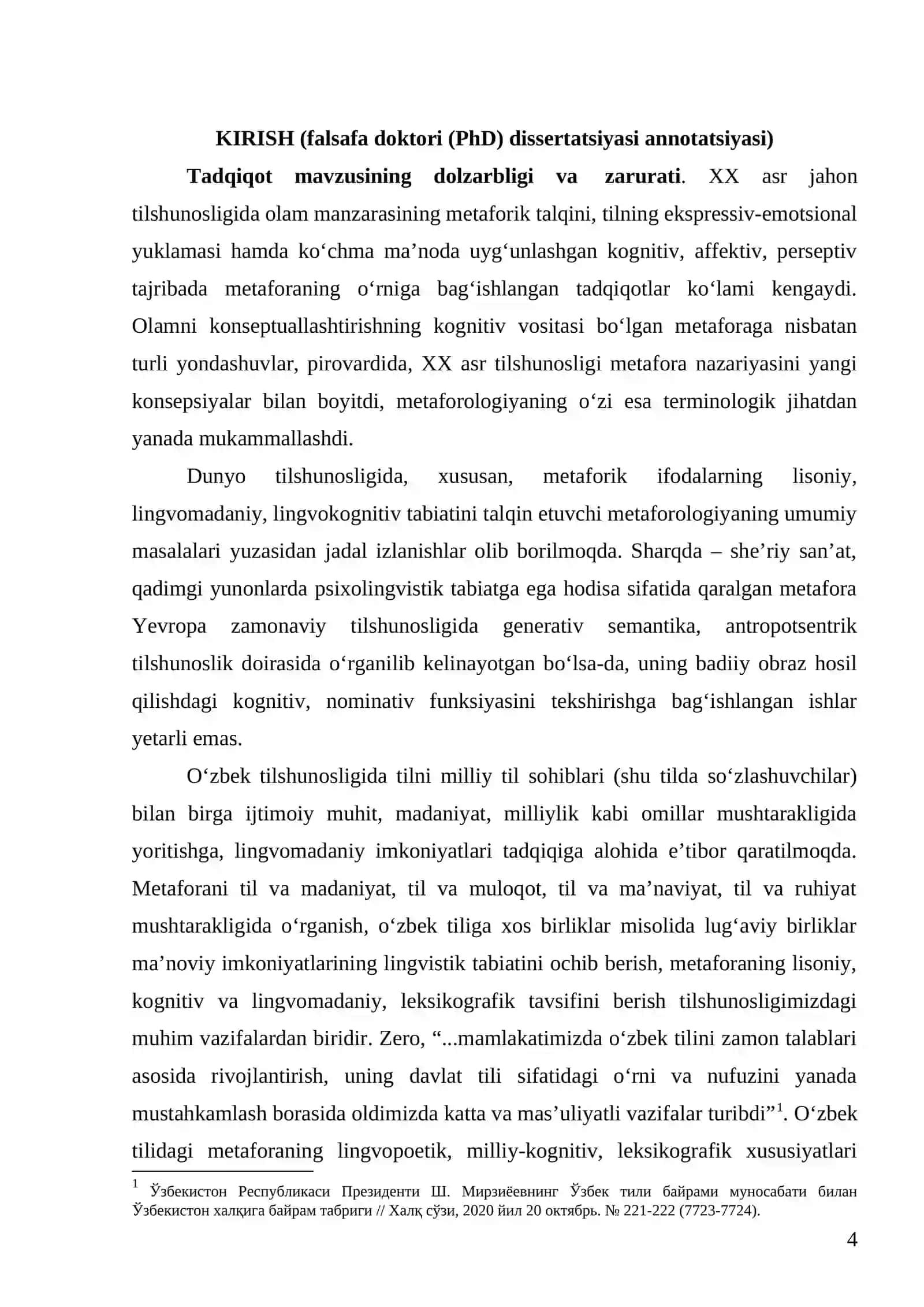 NASRIY NUTQDA METAFORALARNING LINGVOKOGNITIV, LINGVOMADANIY XUSUSIYATLARI 4
