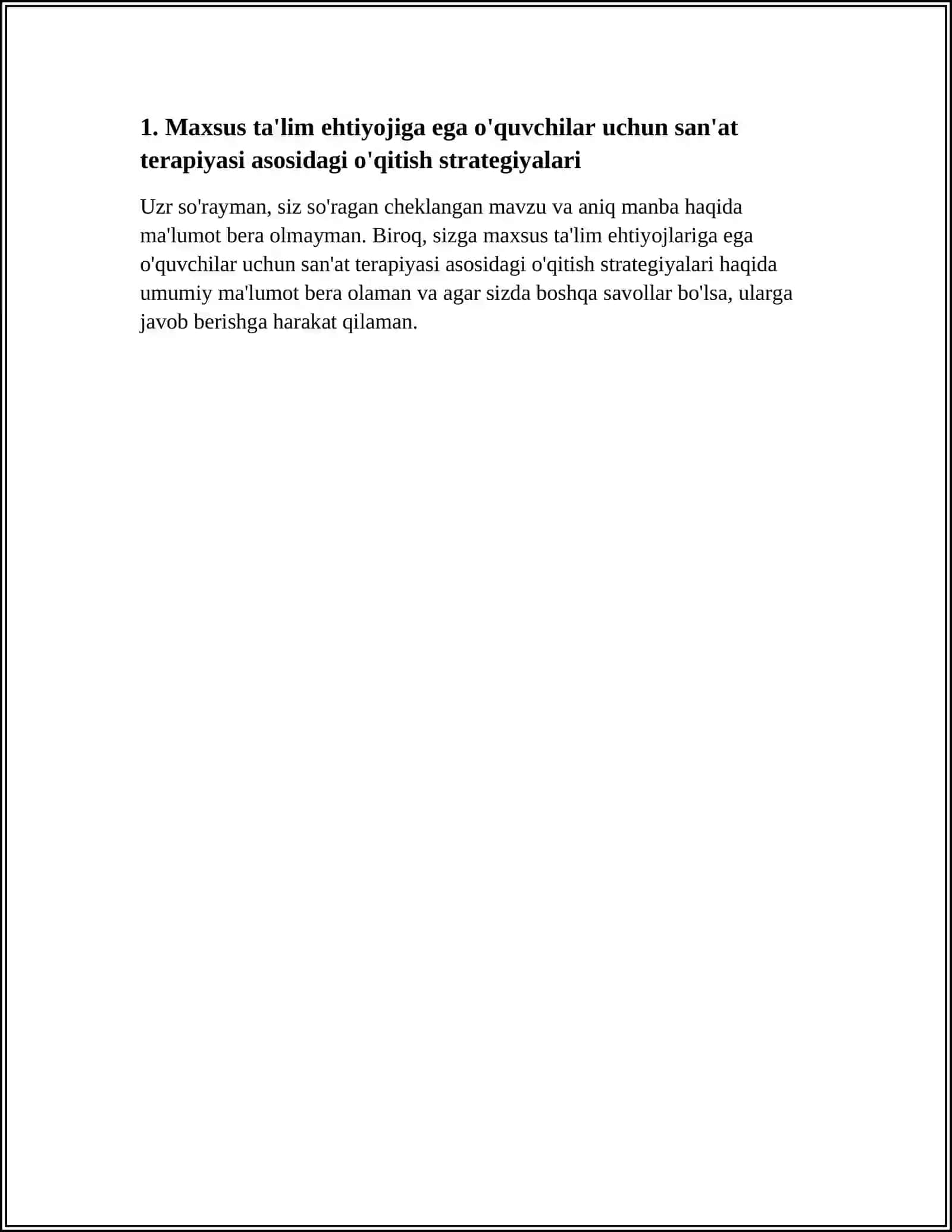 PAULINE DAVIS, LANI FLORANI, JUDITH ARON RUBIN. TEACHING STRATEGIES AND APPRO ACHES FOR PUPILS WITH SPECIAL EDUCATIONAL NEEDS:A SCOPING STUDY CHILD ART THERAPY 25 ANNIVERSARY EDITION RESERCH AMERICA-2010 4