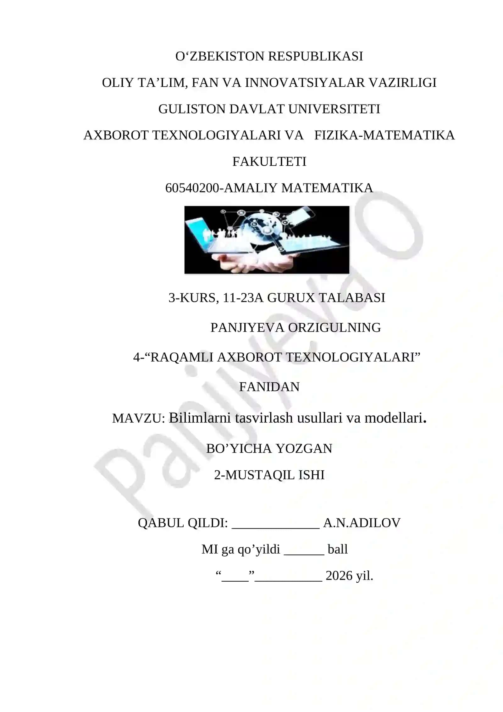 Axborot. Axborotni kodlash turlari. Axborot o`lchov birliklari 4