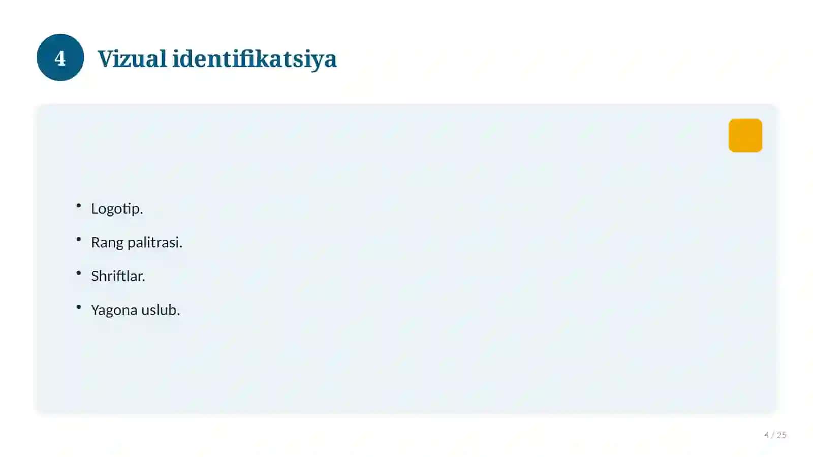 Titul varag'i namunasi (kurs ishi/referat) 4