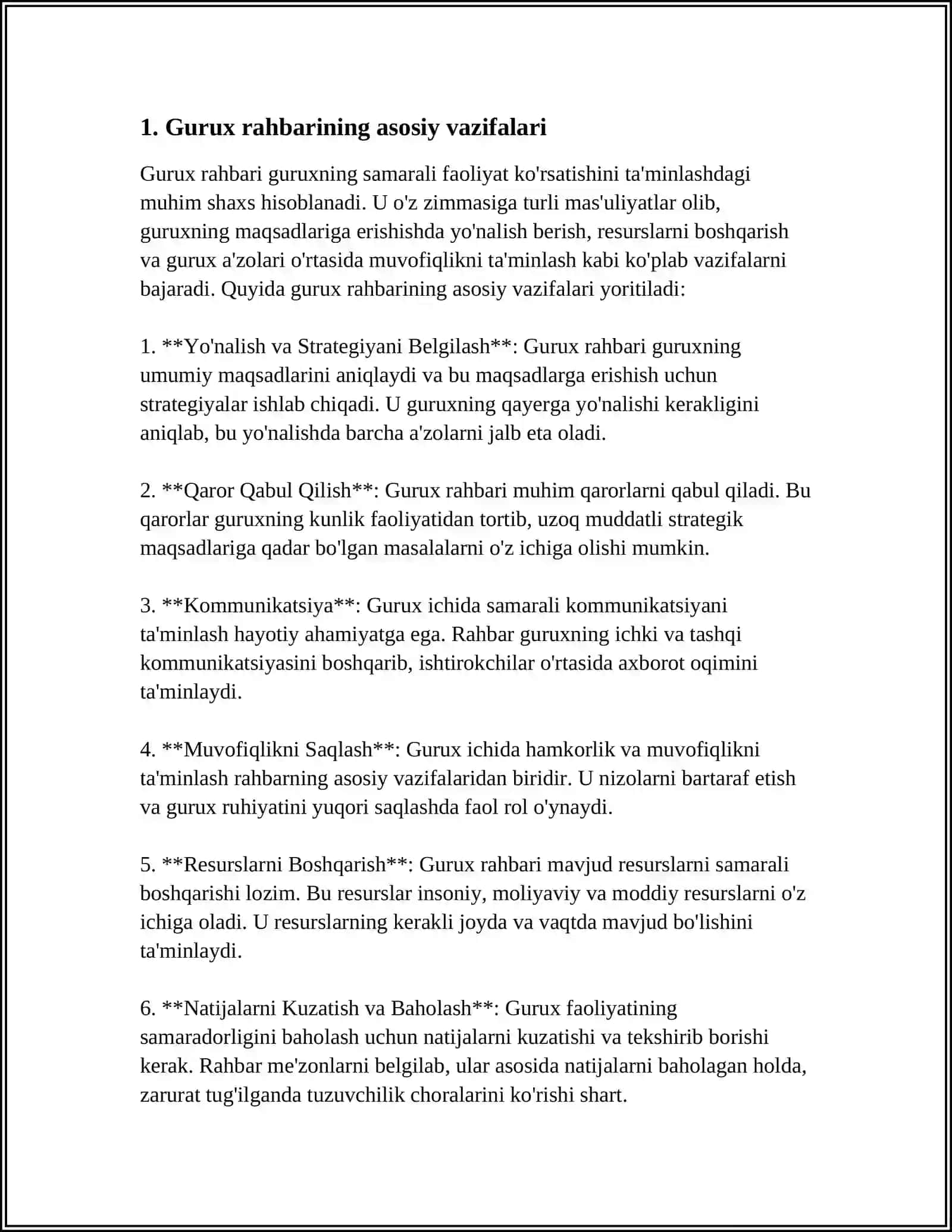 GURUX KOMANDIRINING MAJBURIYATLARI 4