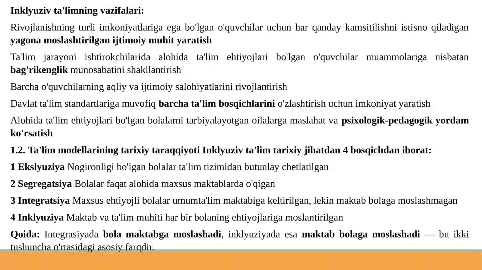 INKLYUZIV TA'LIM—MAZMUNI, MOHIYATI VA METODOLOGIK ASOSLARI 4