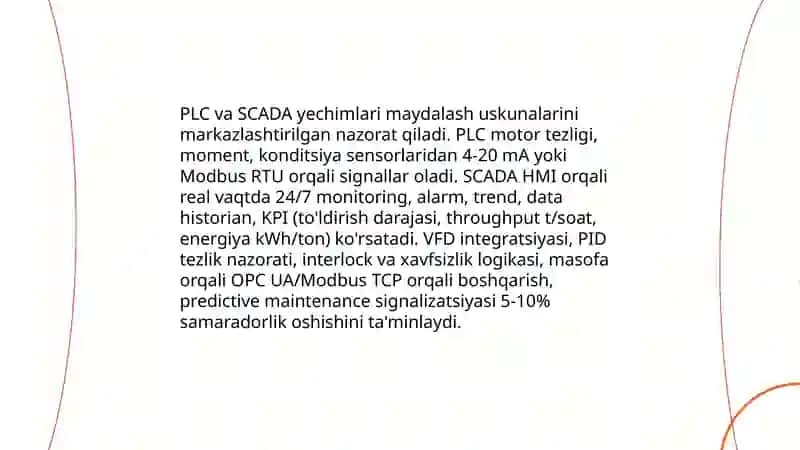 Qattiq materiallarni maydalash jarayonini avtomatlashtirish 4