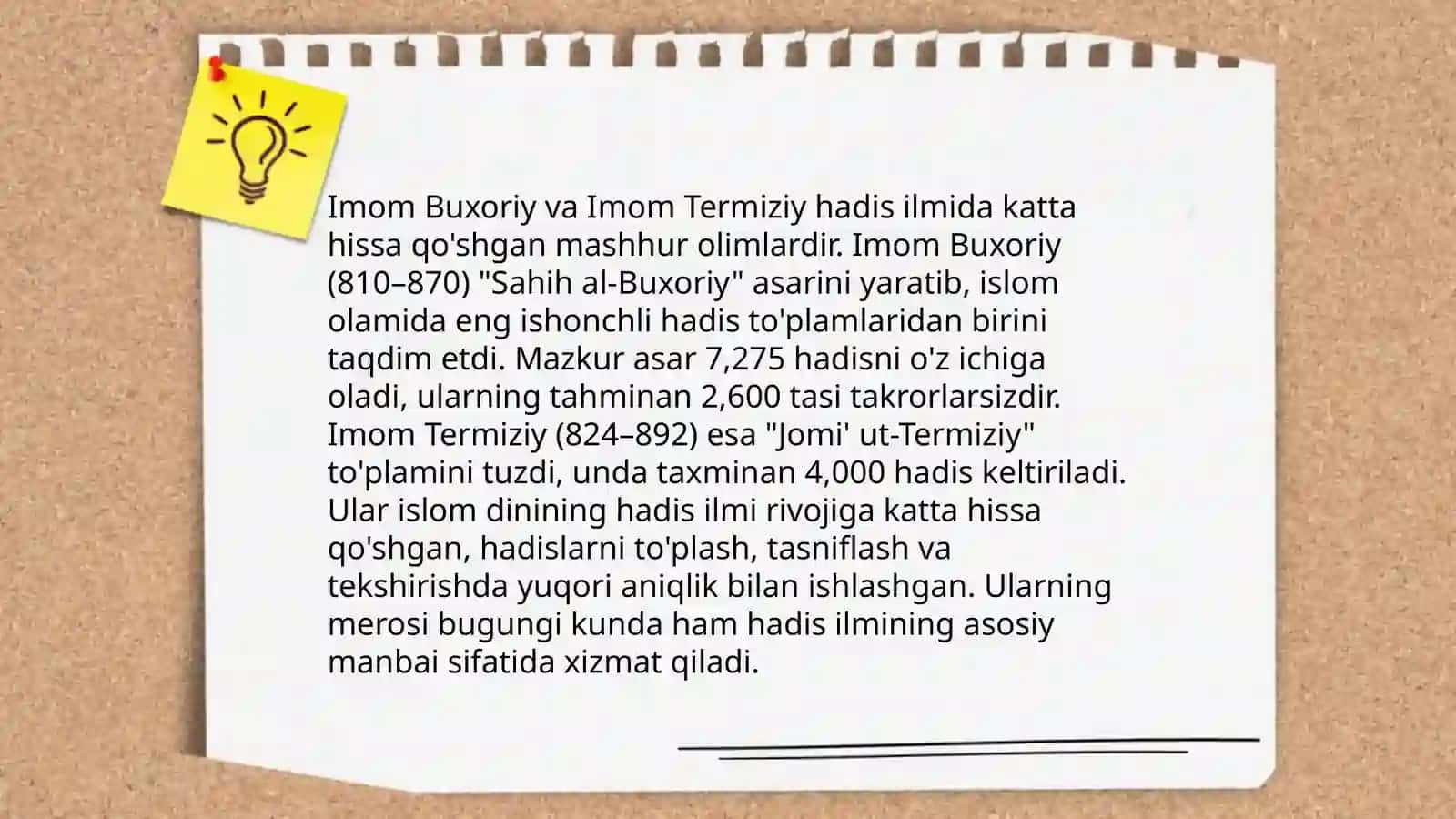 Imom Buxoriy va Imom Termiziyning hadis ilmiga qo‘shgan hissalarini qiyosiy tahlili 4