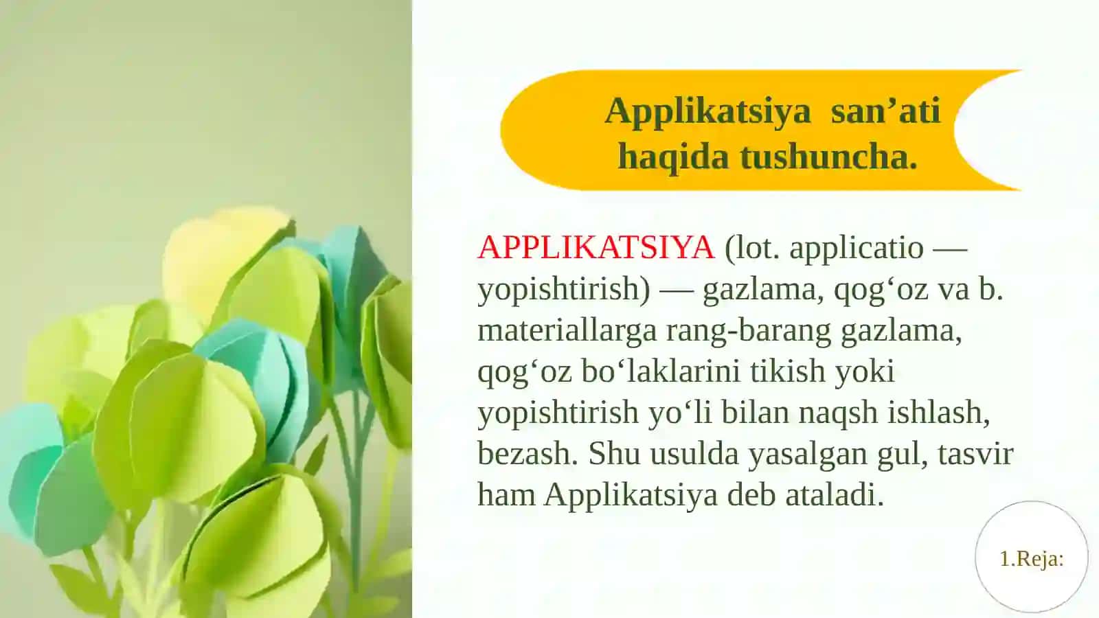 Applikatsiya va mozaika san'ati 4
