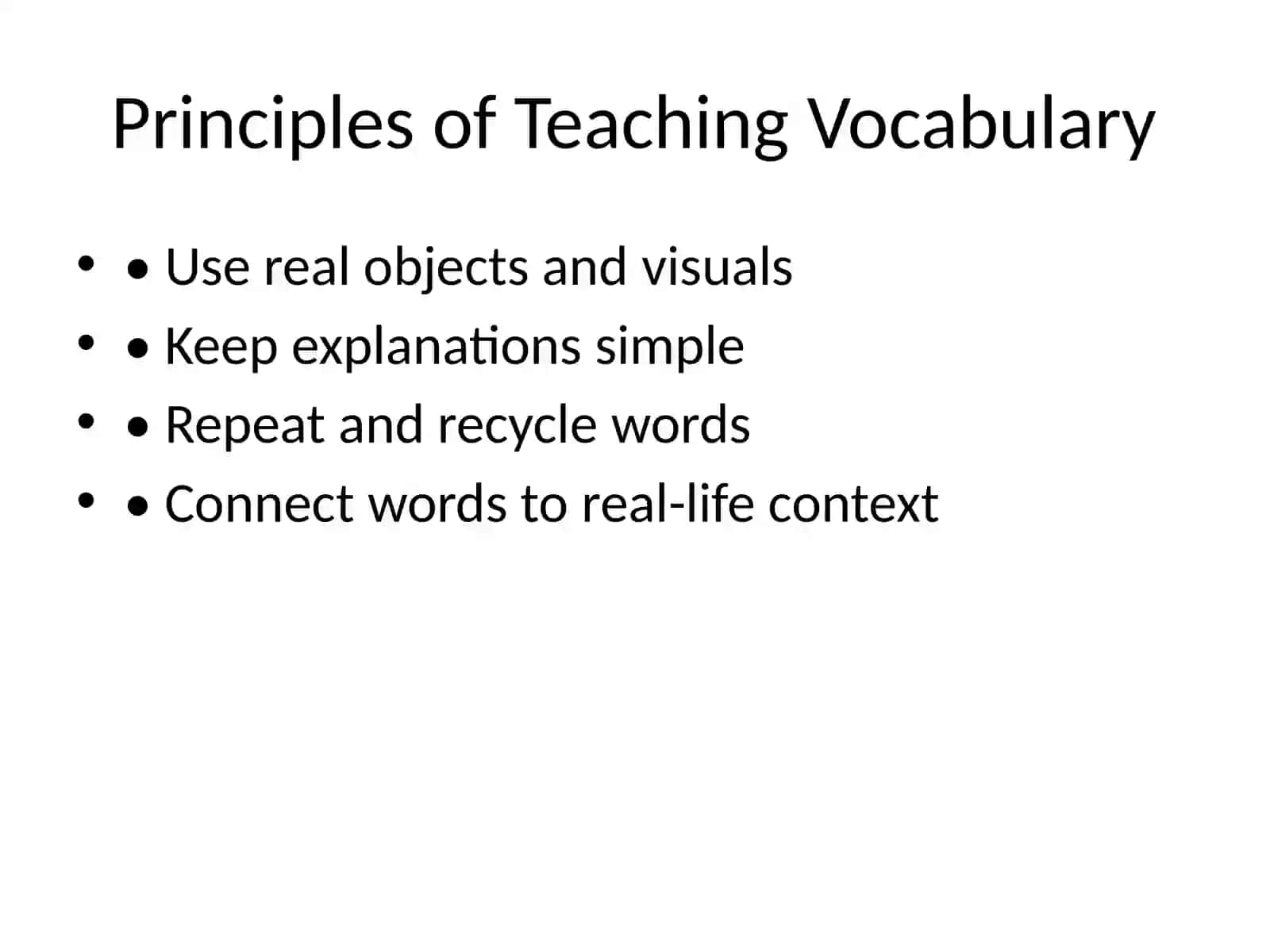 Teaching Vocabulary for Young Learners 4