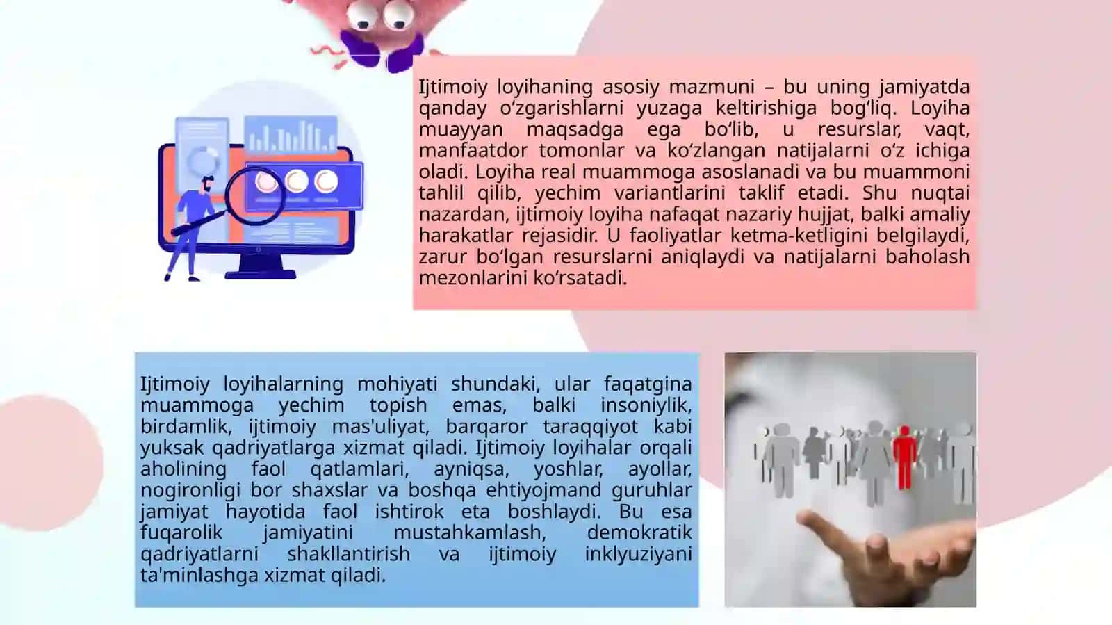 IJTIMOIY LOYIHALARINI RASMIYLASHTIRISH REJALASHTIRISH MUVOFIQLASHTIRISH VA MONITORING QILISH JARAYONI 4