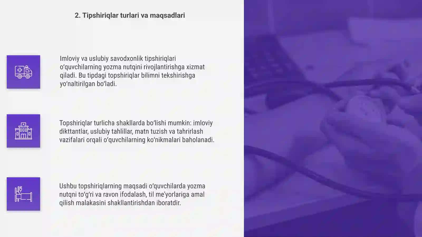 Imloviy va uslubiy savodxonlik tipshiriqlari tahlili 4