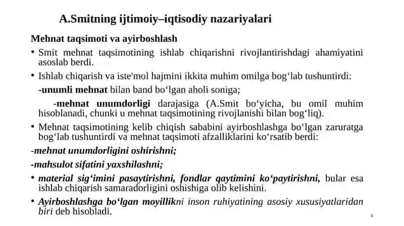 KLASSIK IQTISODIY MAKTABNING RIVOJLANISHI 4