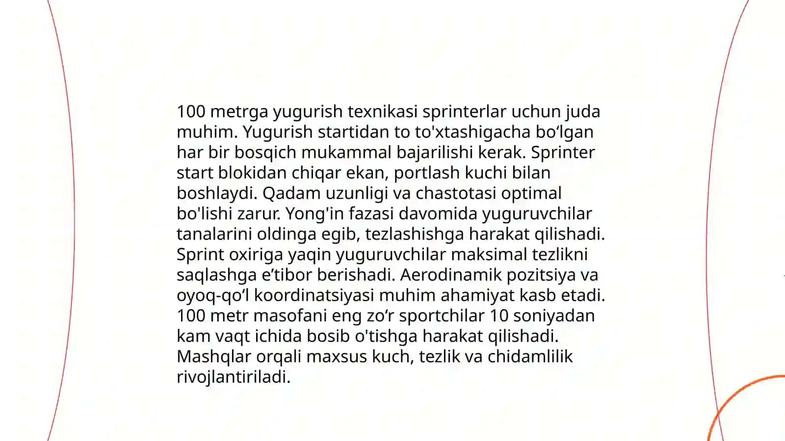 Qisqa masofaga yugurish 4