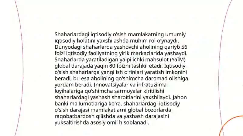 Global iqtisodiyot va shaharsozlik 4