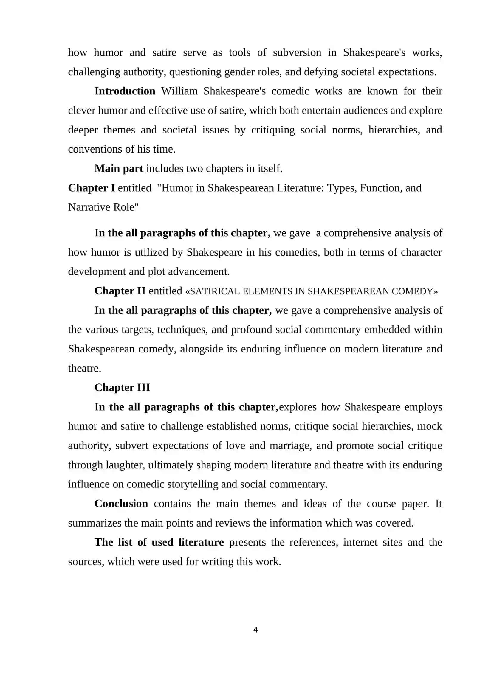 Humor and satire in W. Shakespeares comedies 4