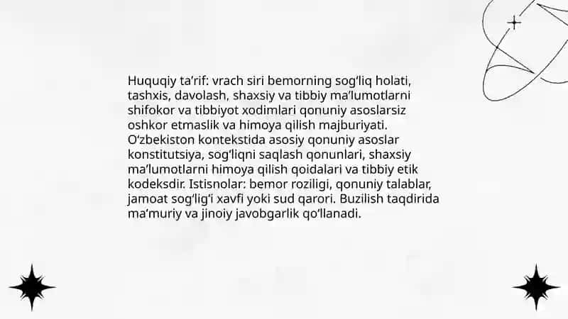 Vrach siri tushunchasi va uning etik asoslari 4