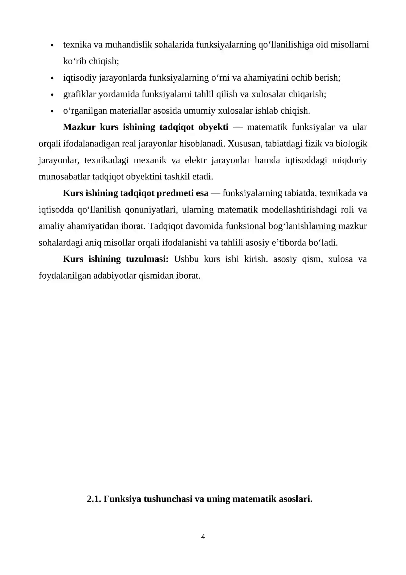 Funksiya tushunchasi va uning matematik asoslari 4