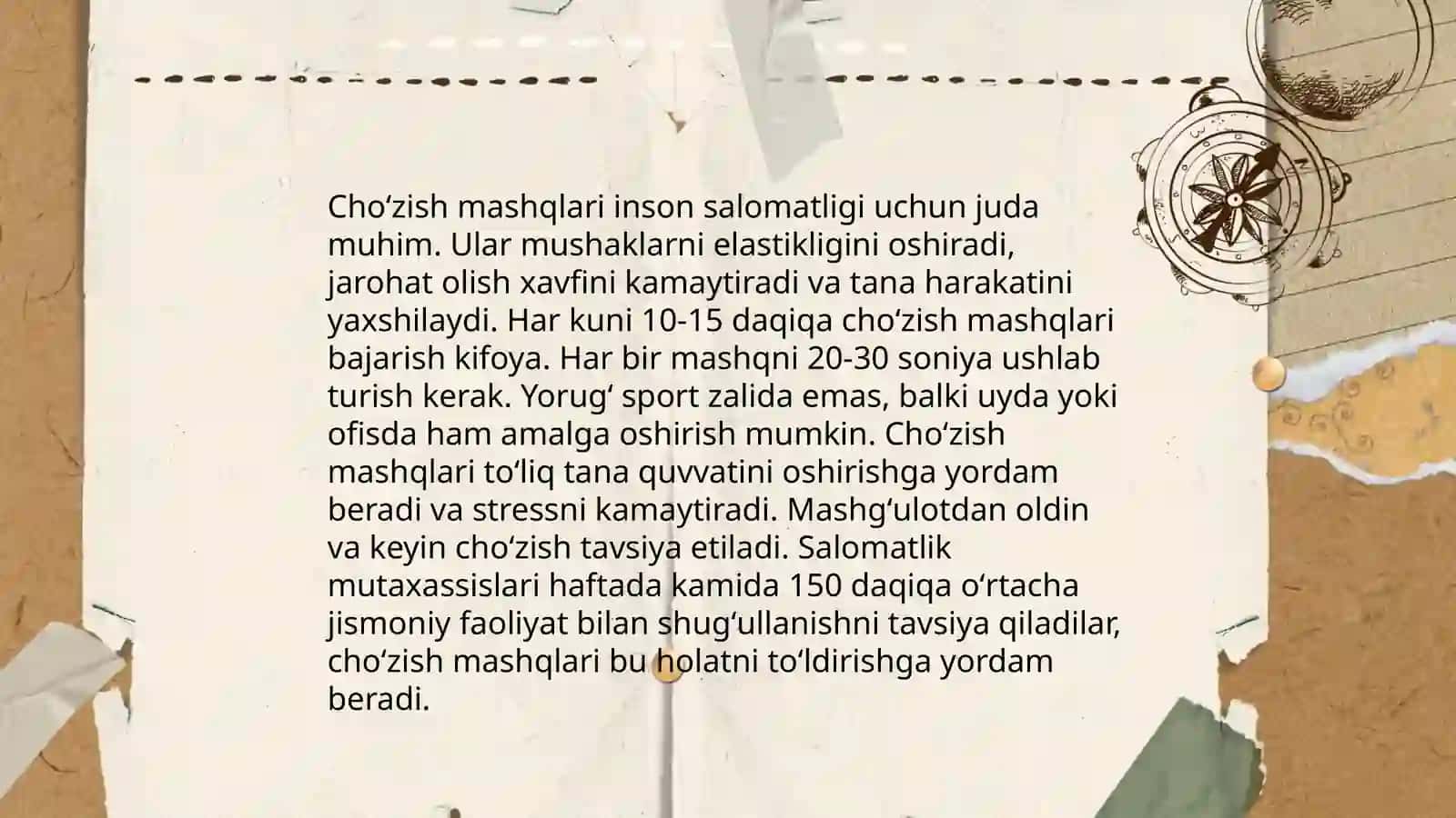 Chaqqonlikni oshirishga qaratilgan mashqlar 4