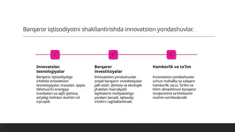 Yashil iqtisodiyotga o’tishning zaruriyati tamoyillari va dastaklari 4
