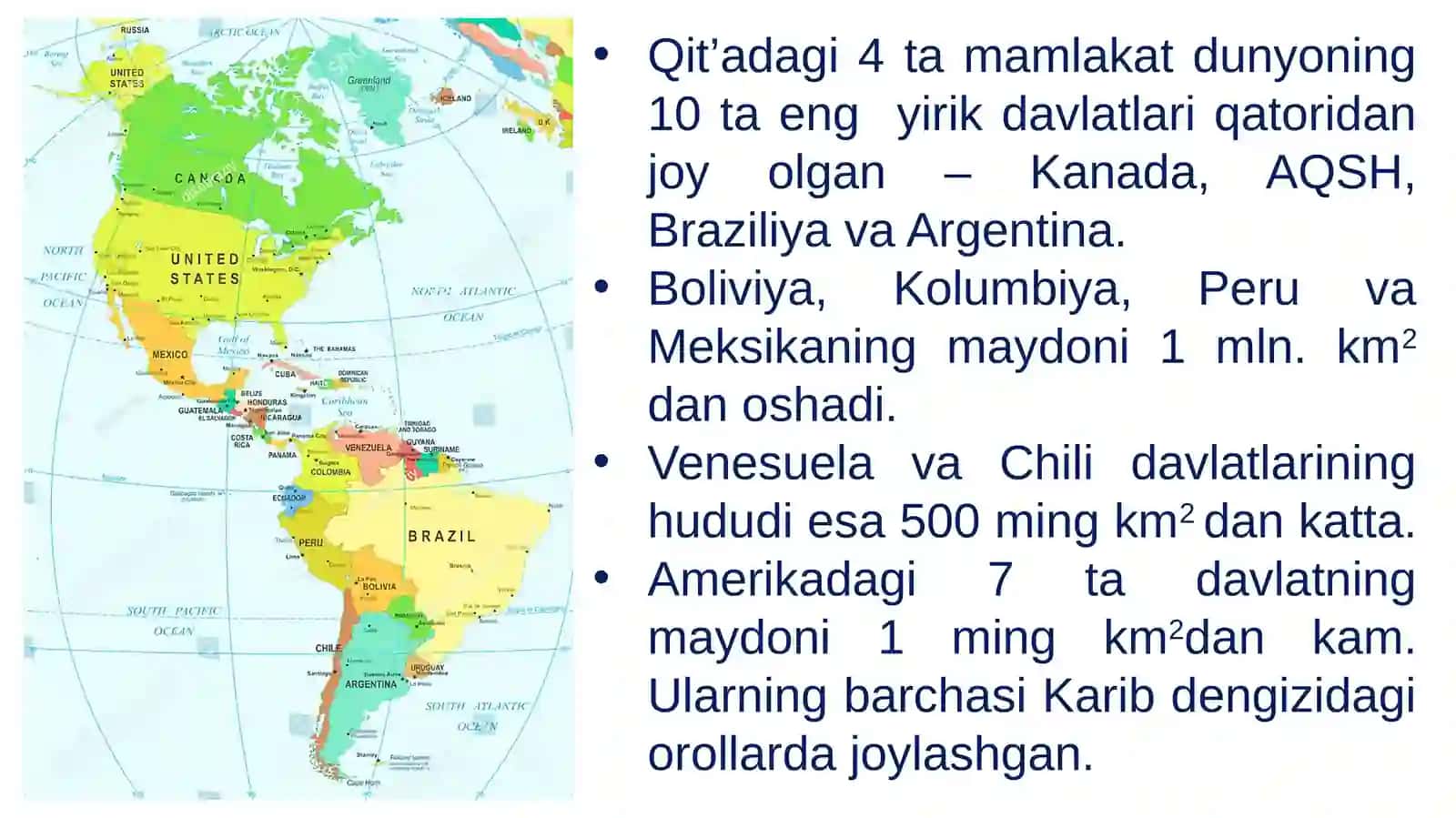Amerikaning siyosiy xaritasi 4