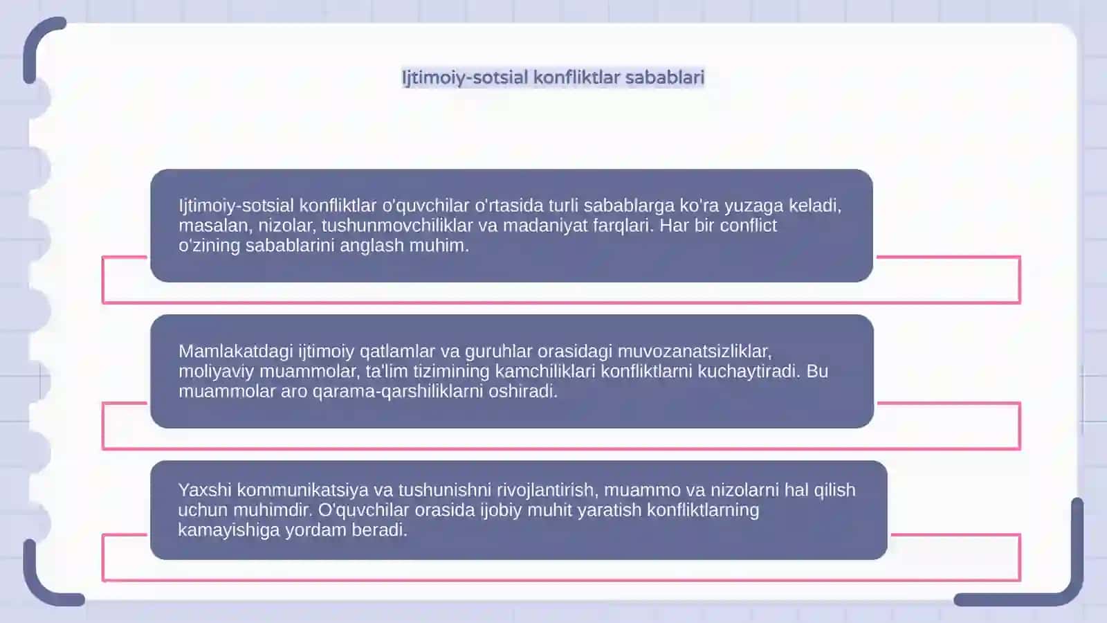 Õquvchilar õrtasida ijtimoiy-sotsial konfliktlar 4