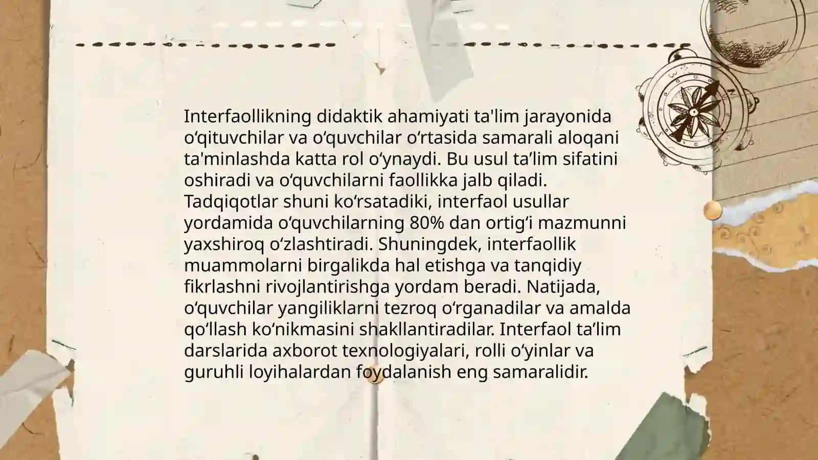 Oʻqitishning interfaol metodi 4