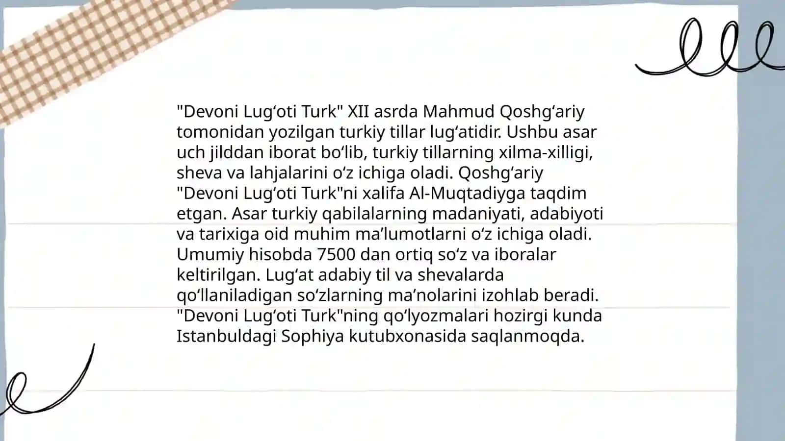 Maxmud Koshgʻariy va "devoni lugʻati turk" asari 4