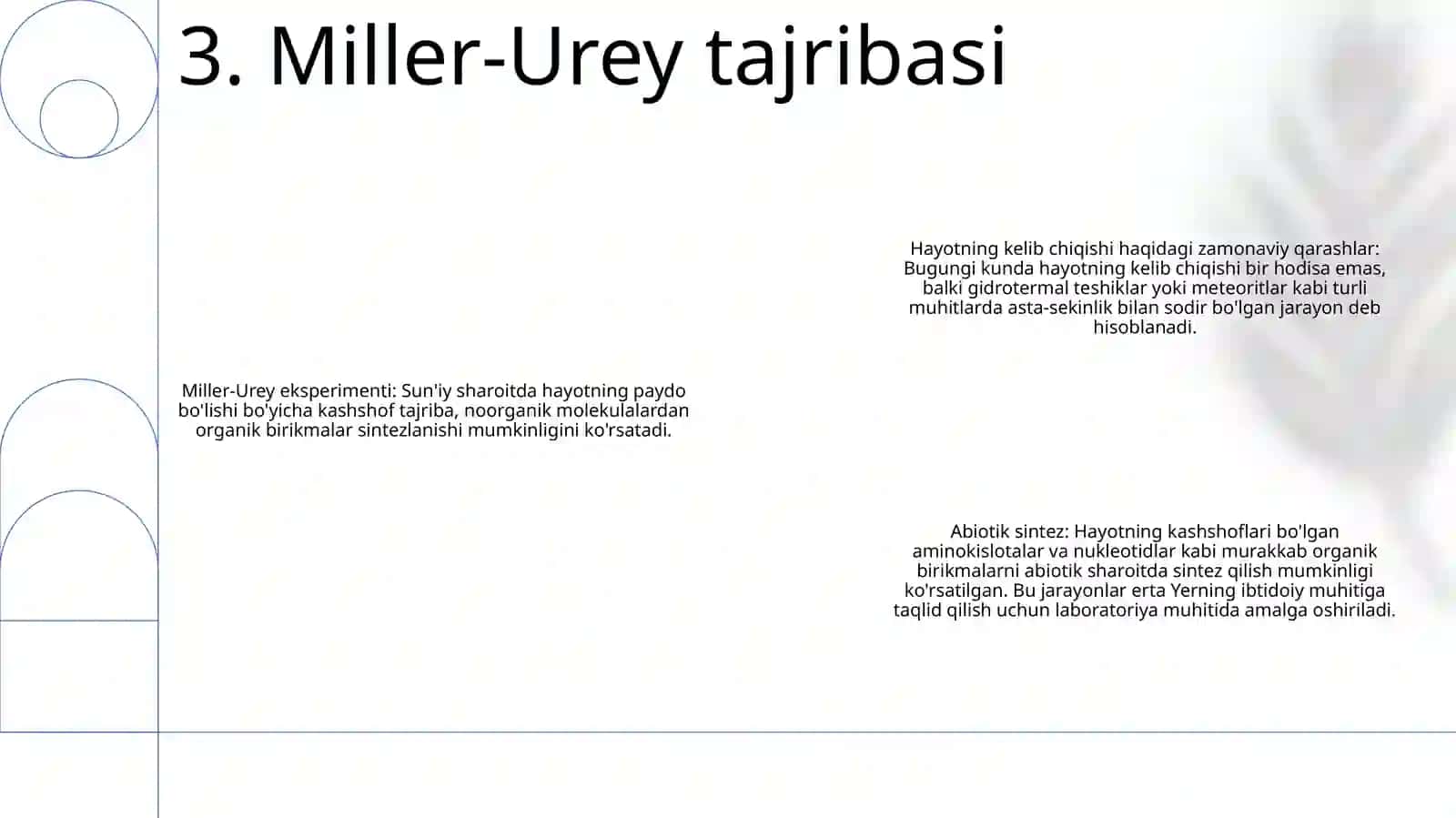 Hayot Paydo BoʻLishi Haqidagi Zamonaviy Tasavvurlar 4