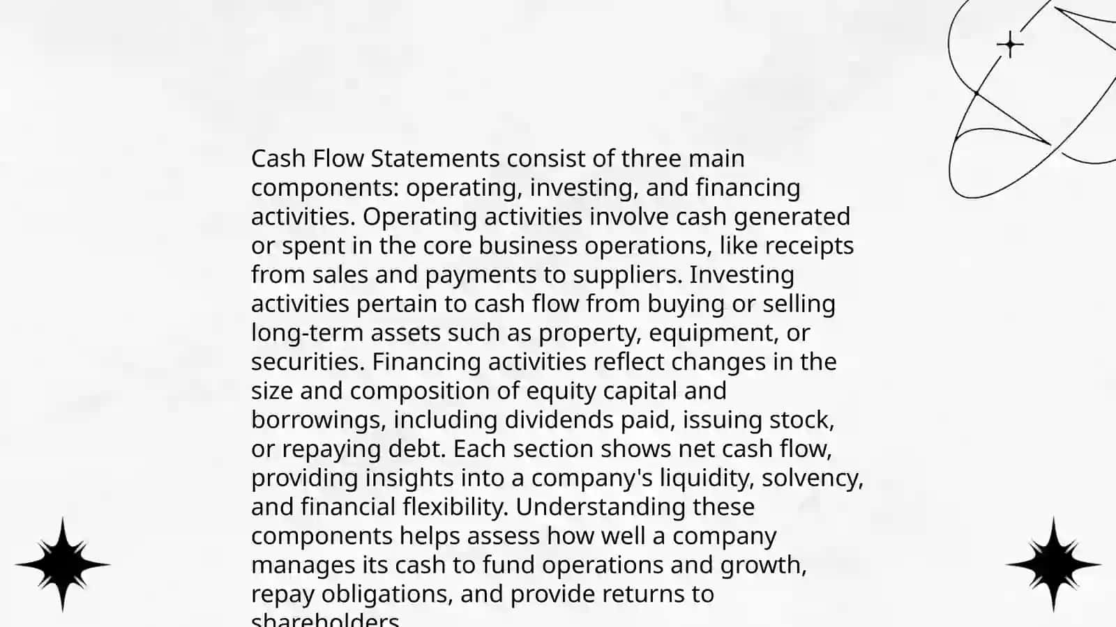 Cash flow statements 4