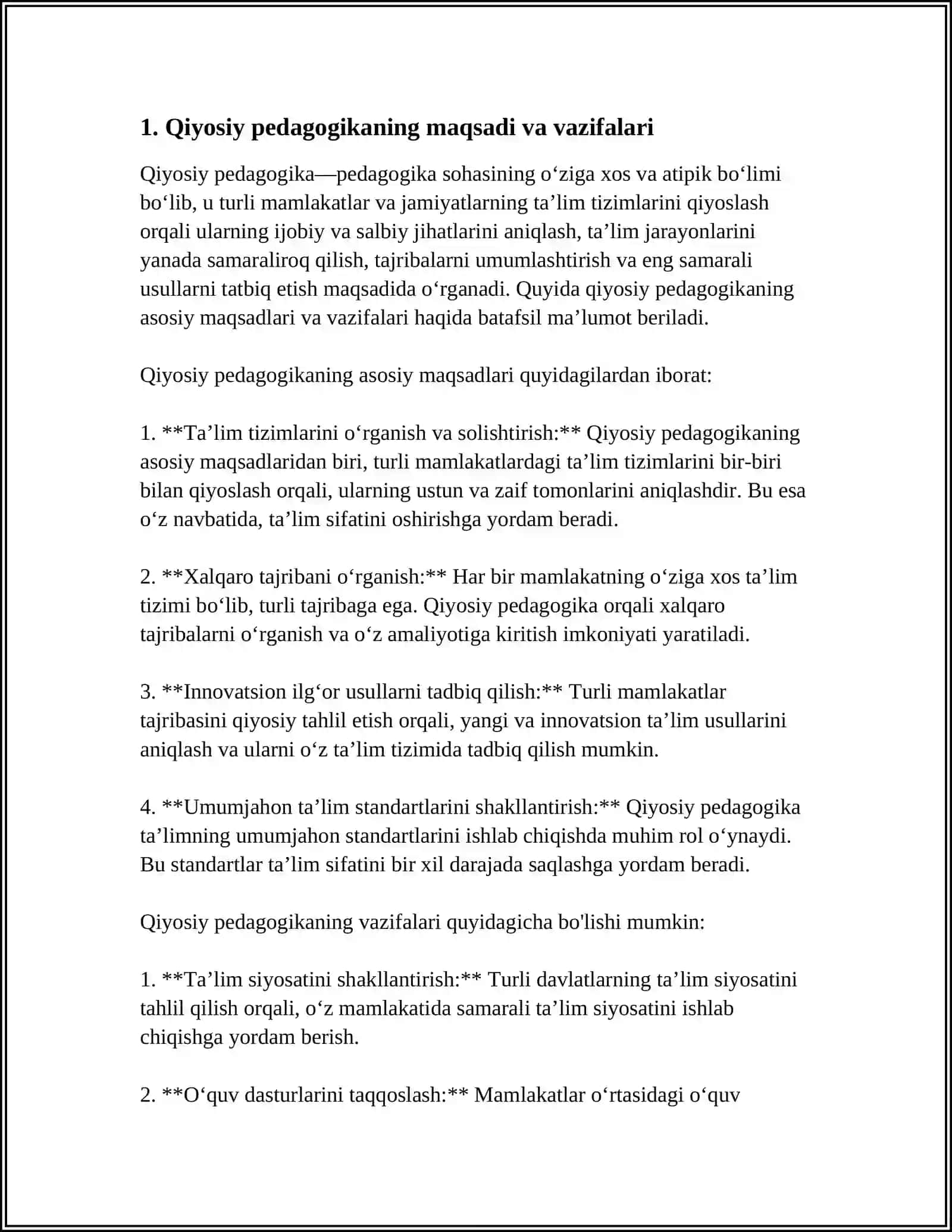 QIYOSIY PEDAGOGIKA MUSTAQIL FAN SIFATIDA 4