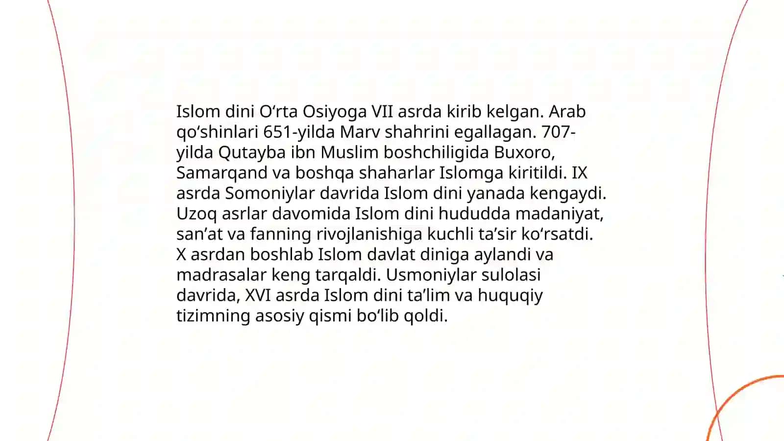 Movarounnahrda islom dinining yoyilishi 4