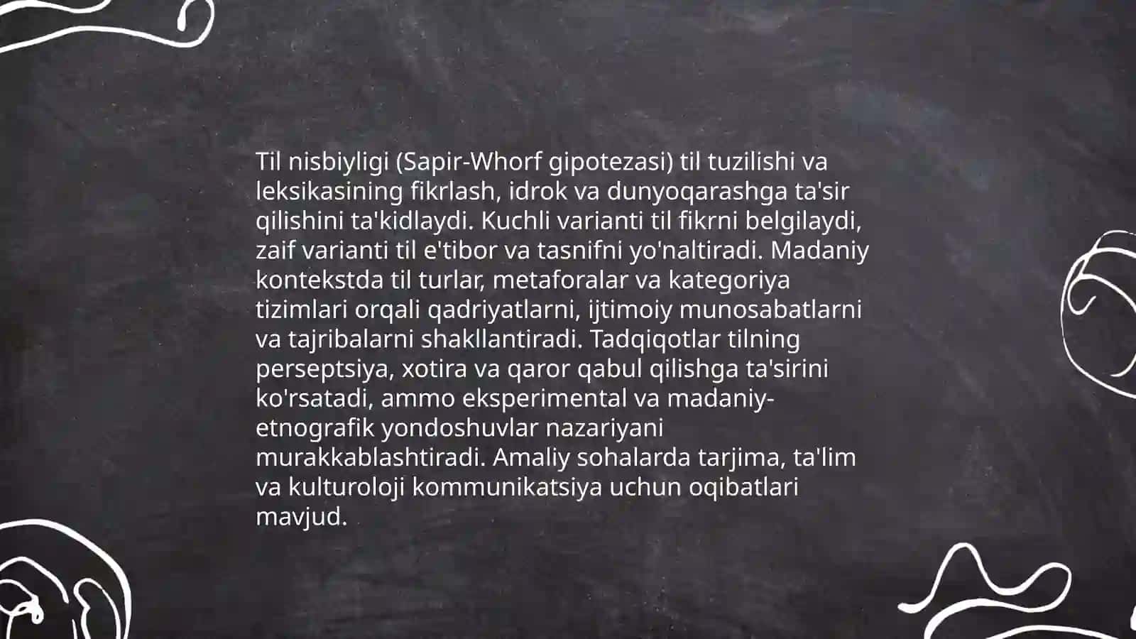 Til va tafakkur. Til va madaniyat 4