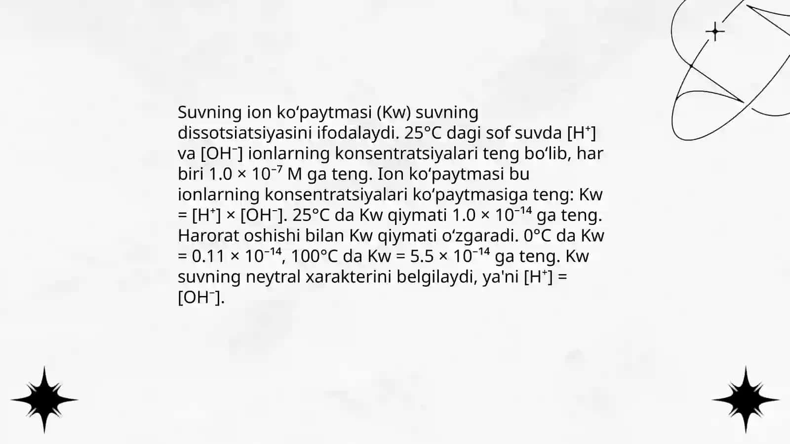 Suvning ion koʻpaytmasi 4