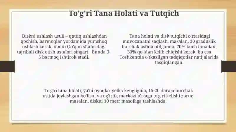 Disk uloqtirish texnikasi va uni o'rgatish 4