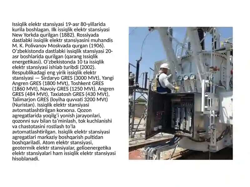 Issiklik elektr stansiyalari (IES) 4