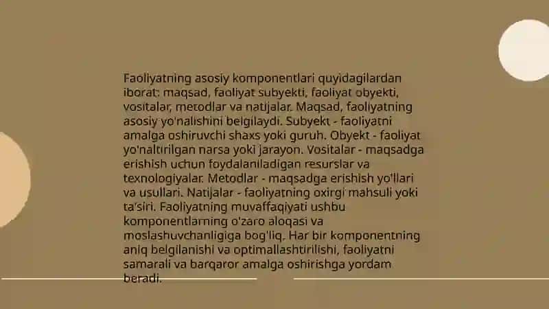 Faoliyatning umumiy psixologik tavsifi 4
