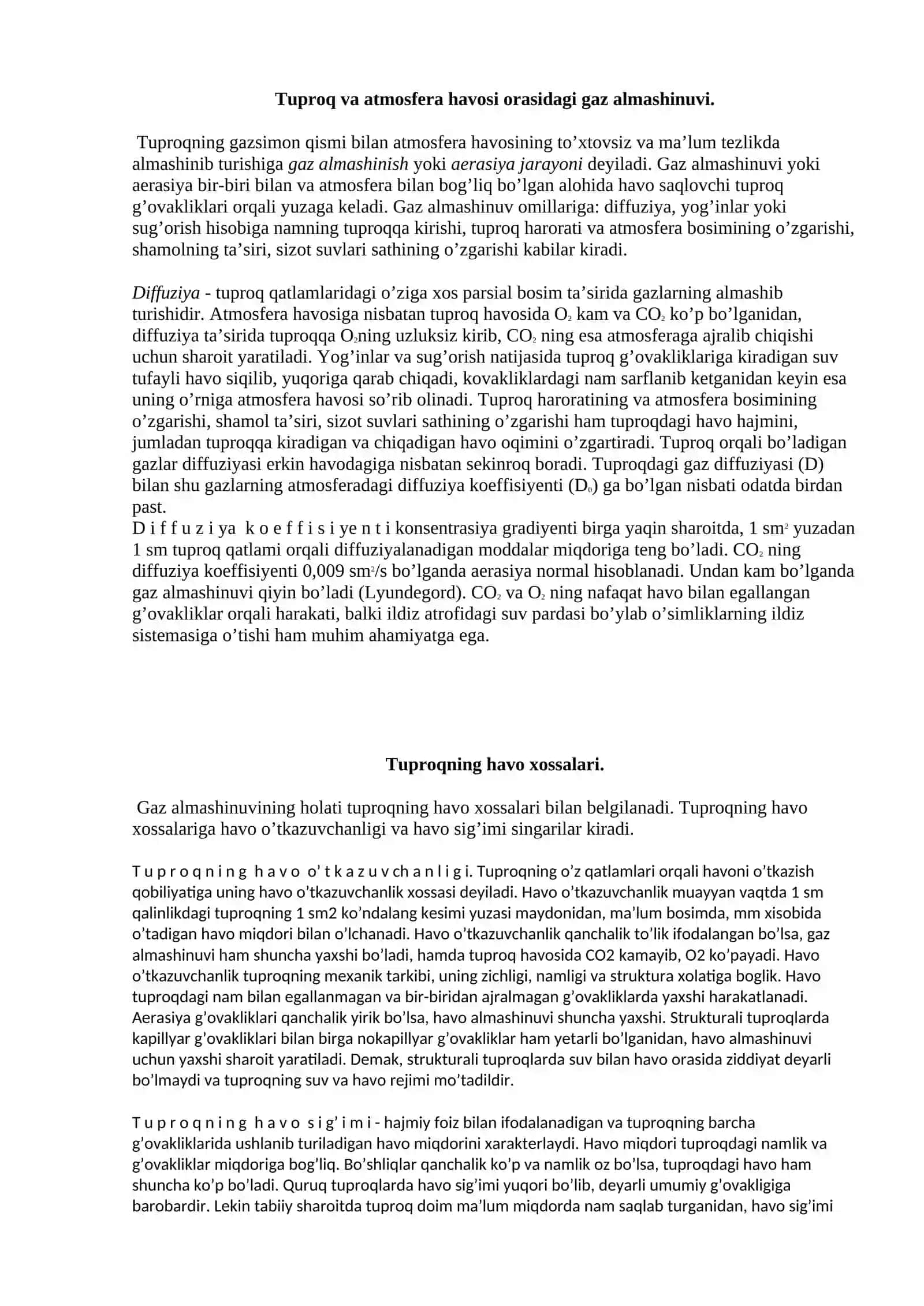 TUPROQNING HAVO XOSSALARI VA HAVO REJIMI 4