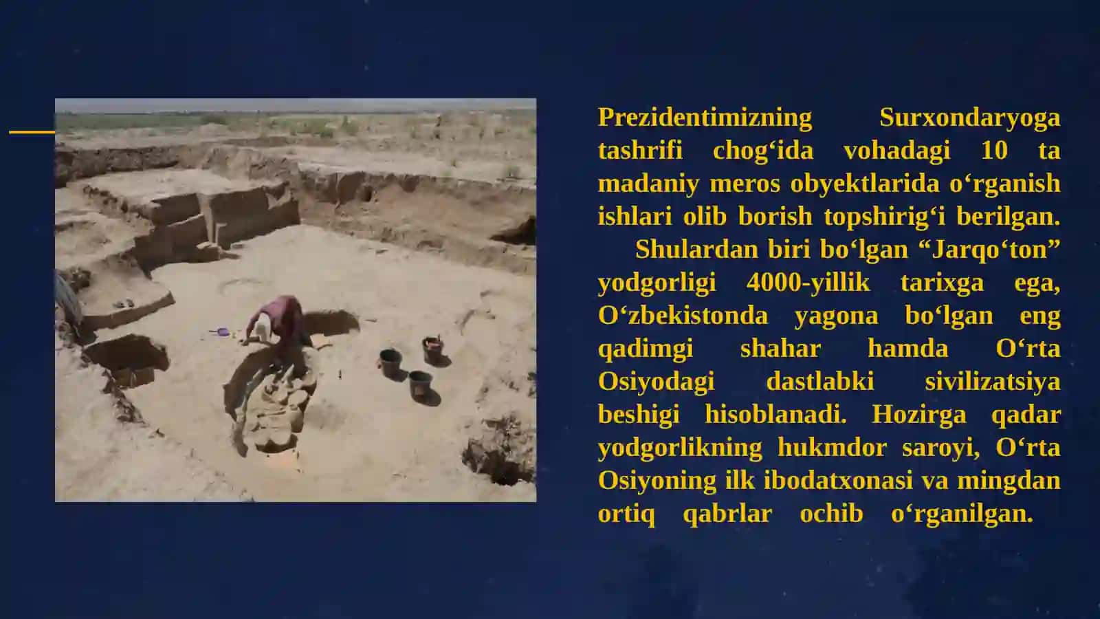 TARIX O'QITISH METODIKASI YO'NALISHI 102- TOKAYEV BEKZATNING ARXЕОLOGIA FANIDAN TAYYORLAGAN MUSTAQIL ISHI 4
