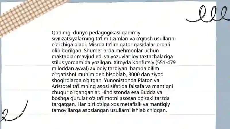 Pedagogika tarixi 4