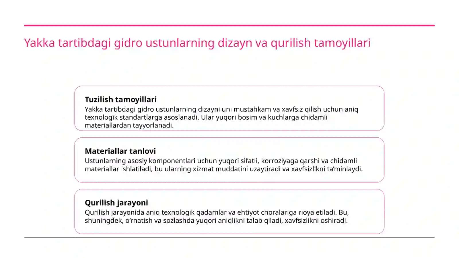 Kon mashinalari yakka tartibdagi gidro ustunlar tuzilishi va ishlash prinsipi 4