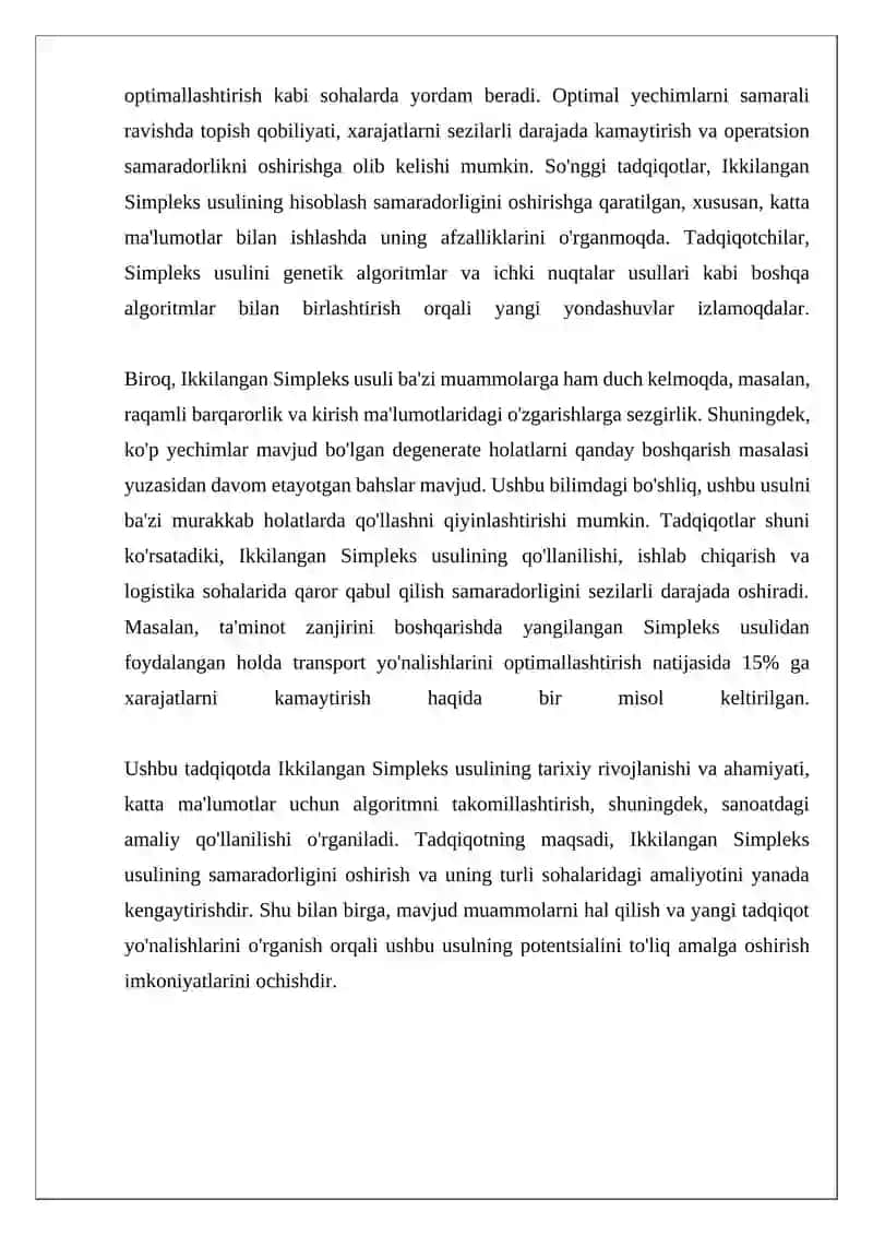 Ikkilangan Simpleks Usuli 4