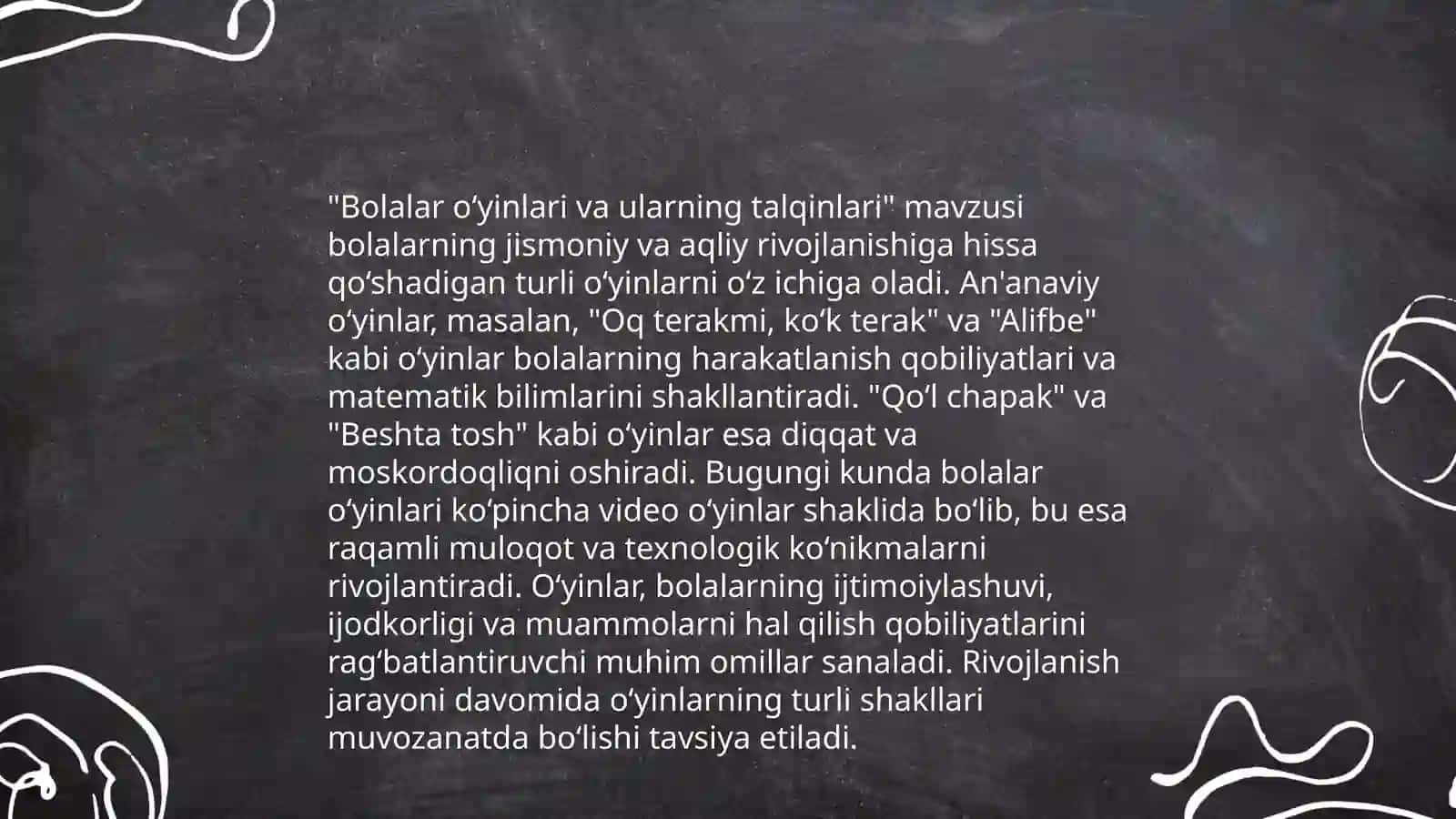 BOLALAR FOLKLORI VA ULARNING TALQINLARI, BADIIY XUSUSIYATLARI 4