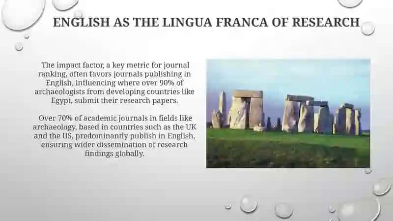 English as a Tool for Research in Archelogy 4
