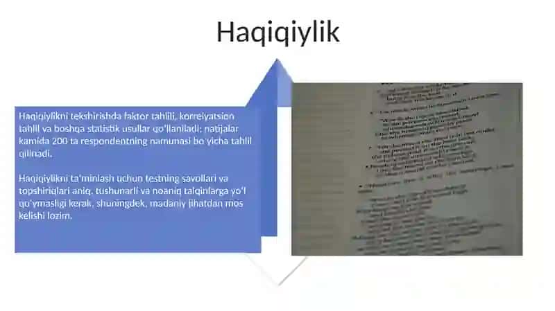 Psixologik testlarga standard talablar 4