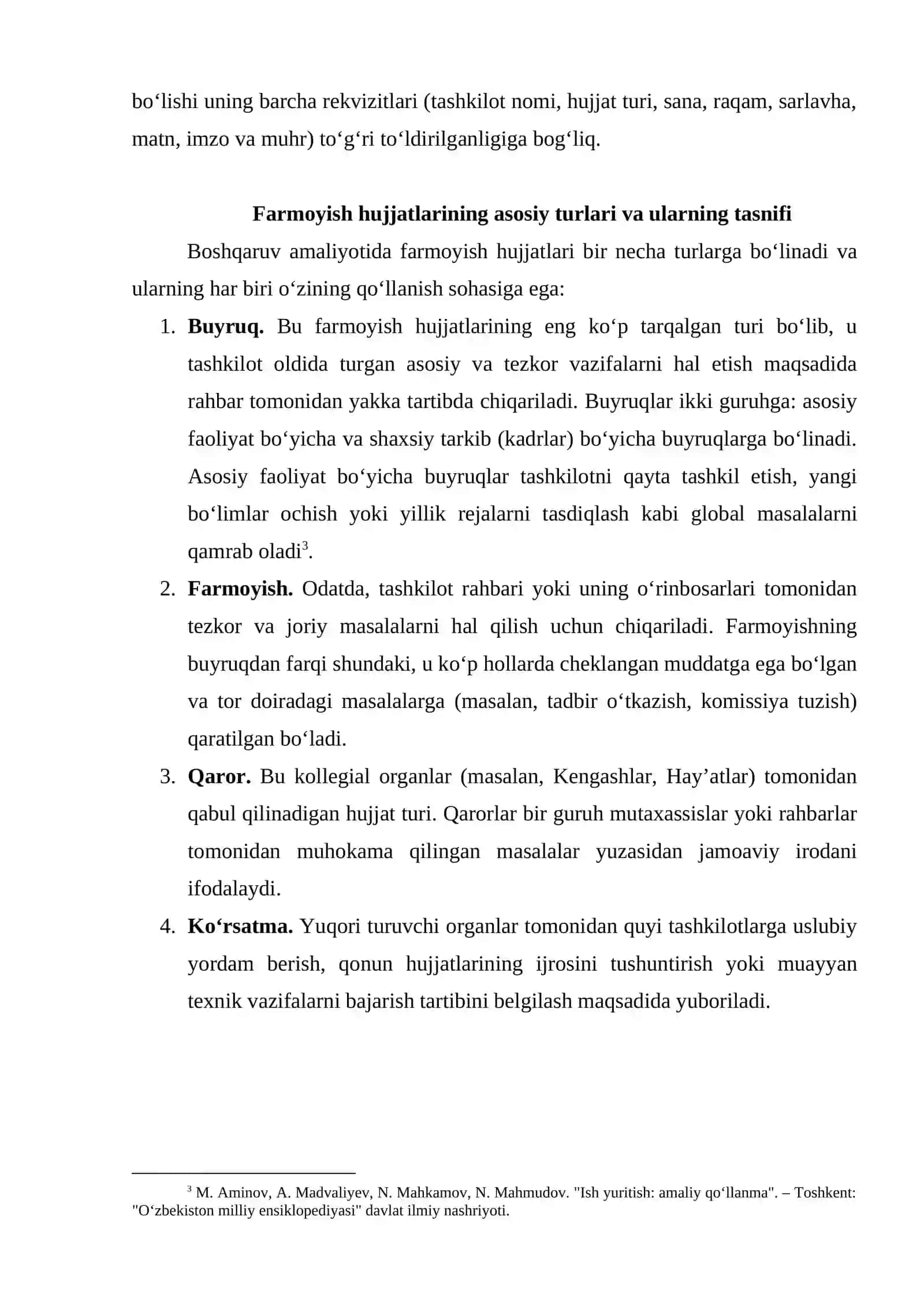FARMOYISH HUJJATLARI VA ULARNING TURLARI 4