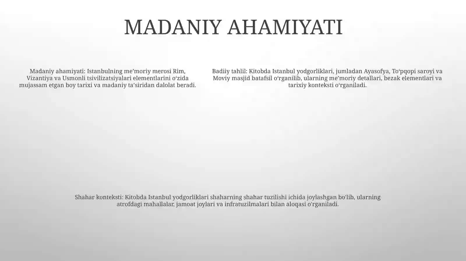 Badiiy Asar Tahlili Istambul Xotiralari Va ShaharAsariAsosida 4