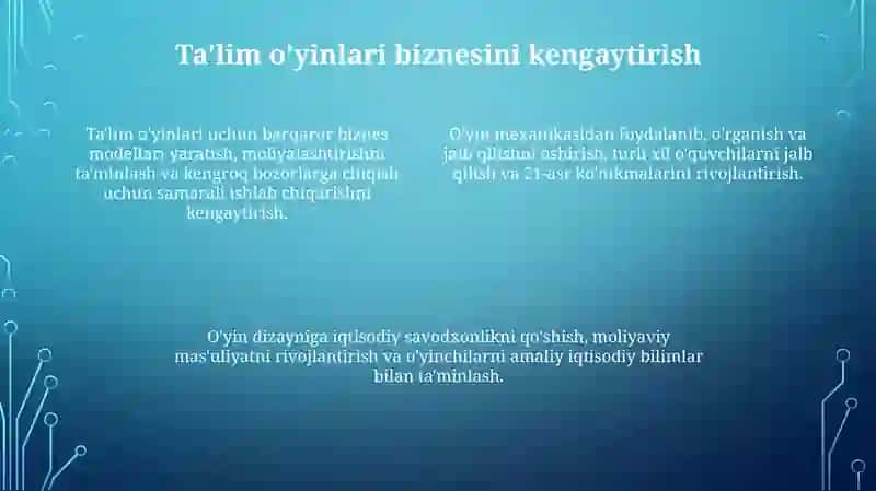 Ta'limiy òyinlar orqali tadbirkorlik va iqtisodiy tarbiyani olib borish 4