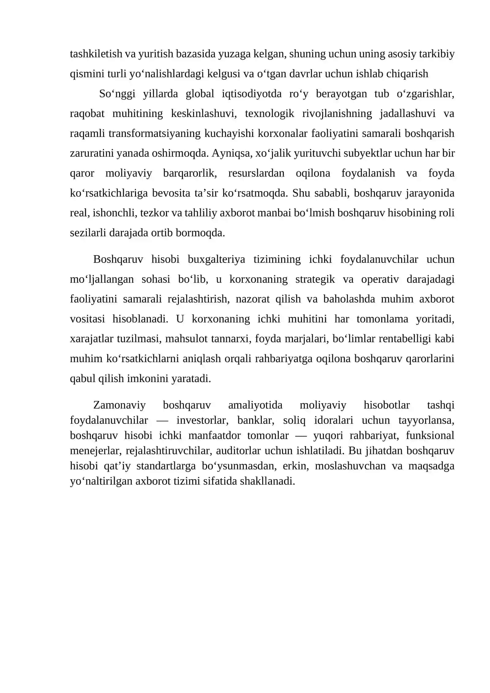 Boshqaruv hisobini tashkil etishning avtonom va integratsiyalashgan tizimlari 4